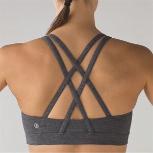 Lululemon Energy Bra •Heathered Black